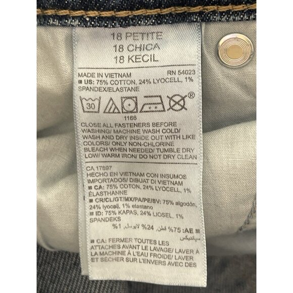 Old Navy Jeans Womens Size 18 Petite High Rise Slouchy Straight Secret Pockets - Picture 6 of 7